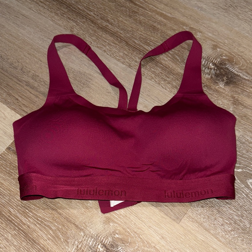 lululemon athletica Deep Red Fine Form Sports Bra
